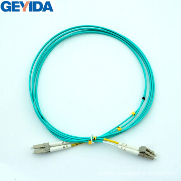 LC / Upc Duplex Om3fiber Cable de conexión óptica